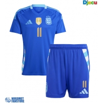 Argentina Angel Di Maria #11 Gostujuci Dres za djecu Copa America 2024 Kratak Rukav (+ Kratke hlače)